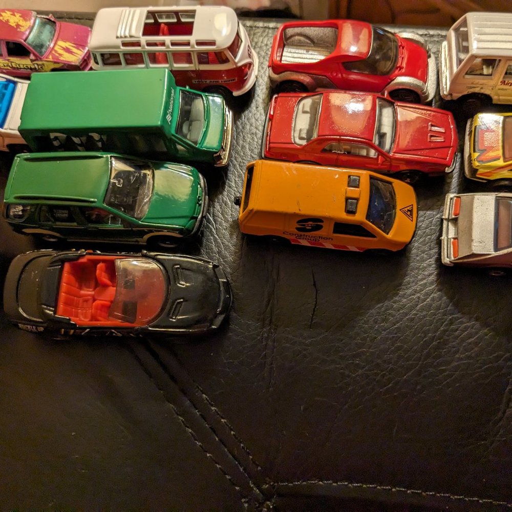 Lot 26  Toy Cars VW Honda Sprocket Old and New Die Cast 2004 Hess Tanker in box